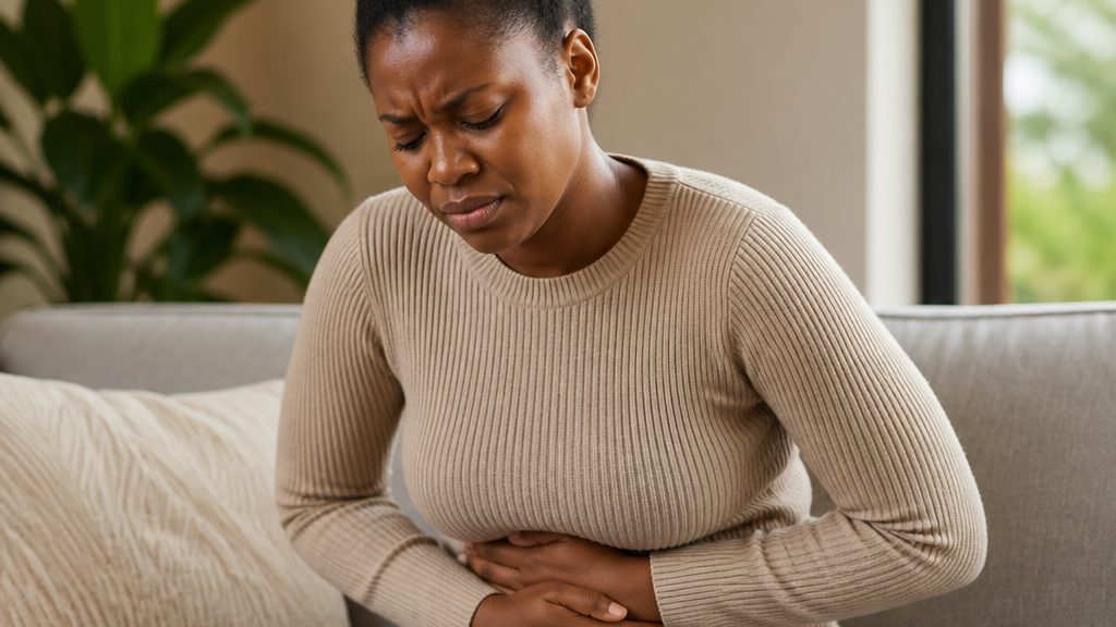 Illustration of the human stomach representing gastritis care