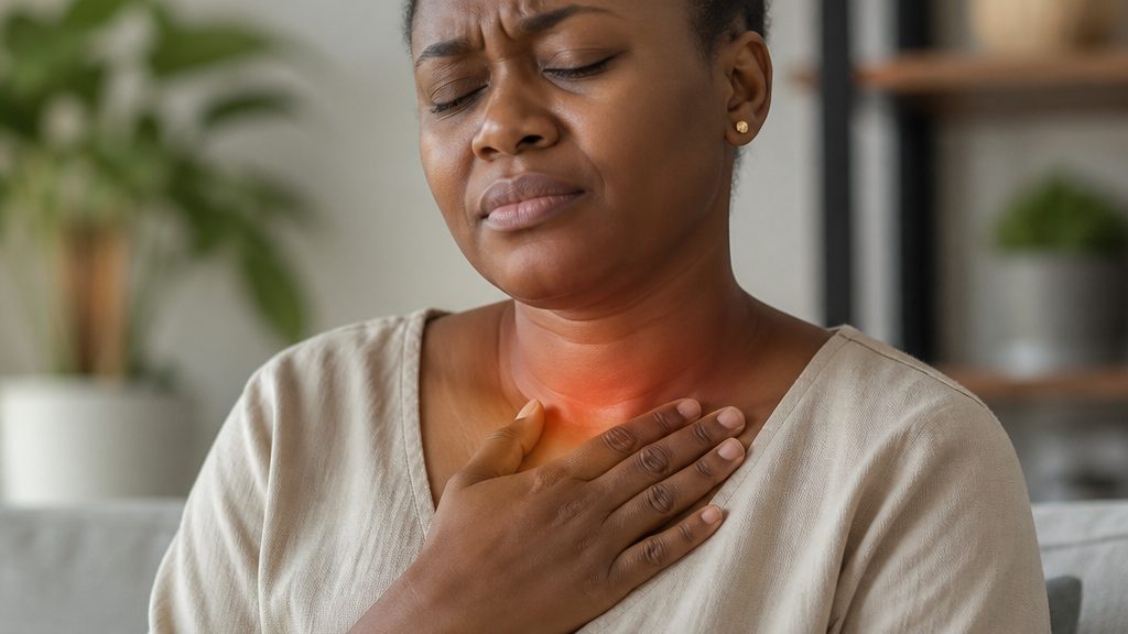 Illustration of the upper digestive tract representing acid reflux care