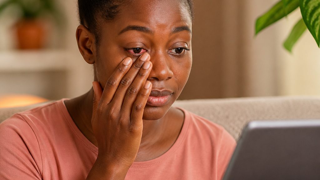 Close-up of an African woman's eye