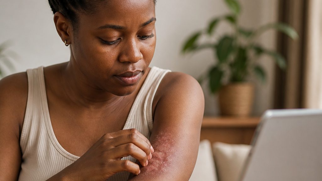 Close-up of healthy skin representing dermatology care